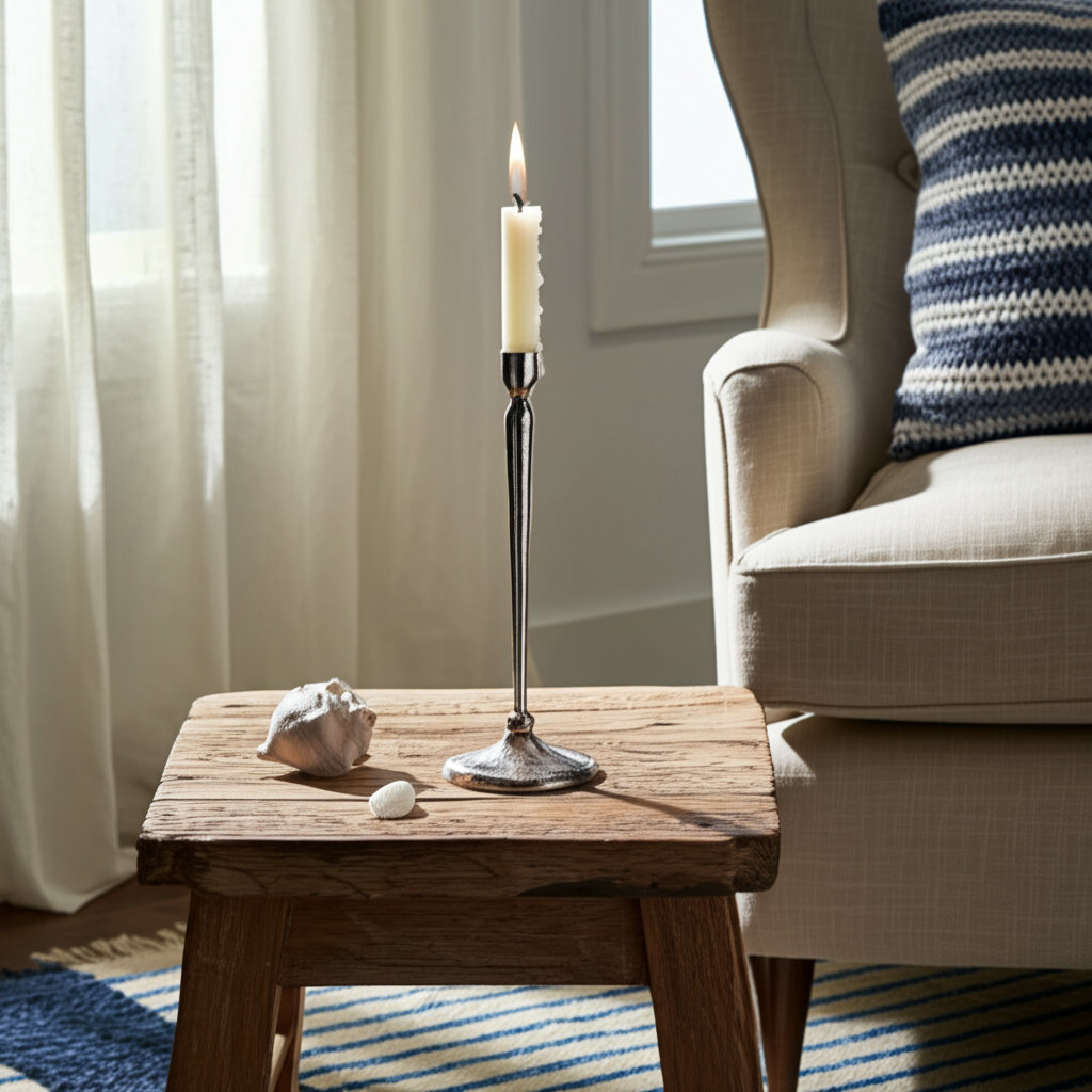 Fuyuka Candlestick Holder, 15" H x 5" W x 5" D