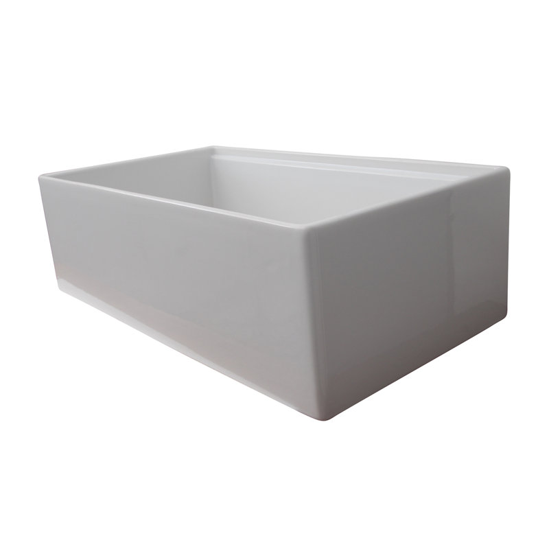 Barclay Crofton 18'' W Single Bowl Fireclay Farmhouse Kitchen Sink