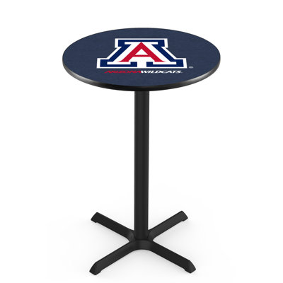 NCAA Round Metal Base Dining Table