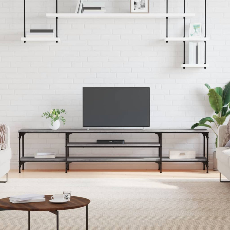 Lucama Unfinished TV Stand for TVs up to 70", Grey Sonoma, 201cm