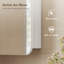HOMCOM Arched Bathroom Mirror Cabinet Wall Mounted Modern Arch 68x13x66 cm