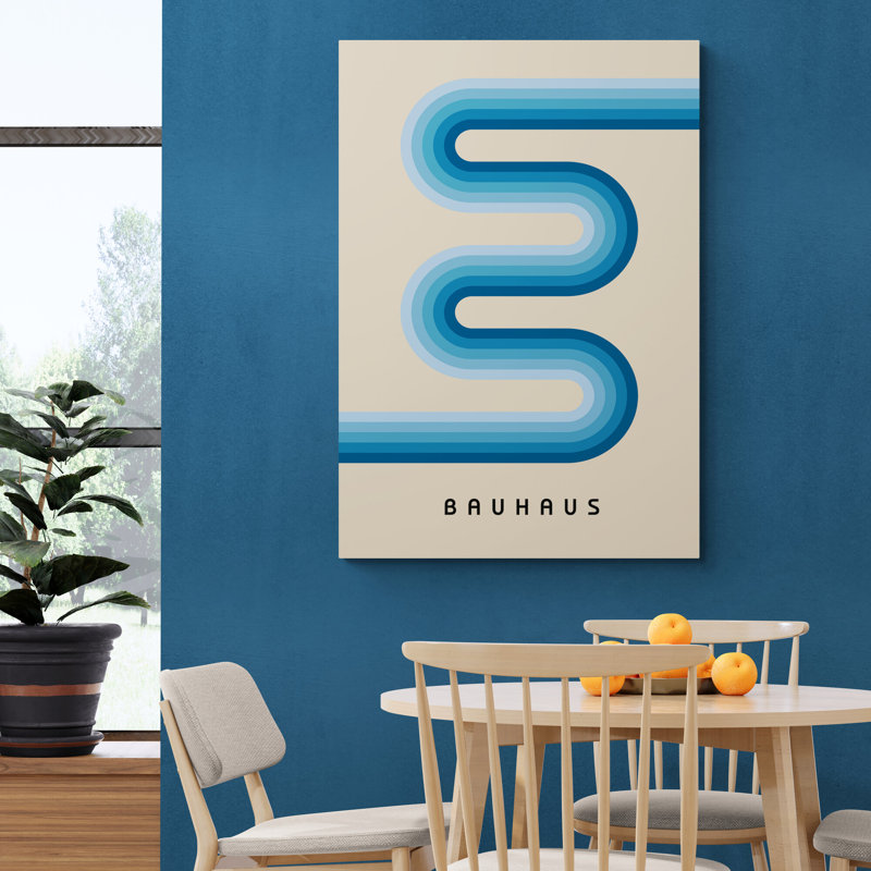 Bauhaus Snake - Wrapped Canvas Print, 31cm H x 21cm W