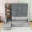 Grand lit escamotable avec canapé et tablettes, conception pliable-326929584