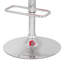 Tabouret pivotant rouge et polyvalent
