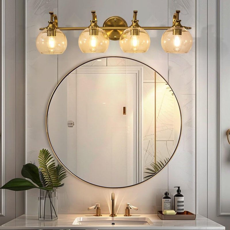 Luminaire de salle de bain Modern, 4, Or brossé