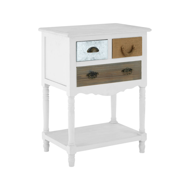 Fernandina Beach 60cm W Manufactured Wood Bedside Table