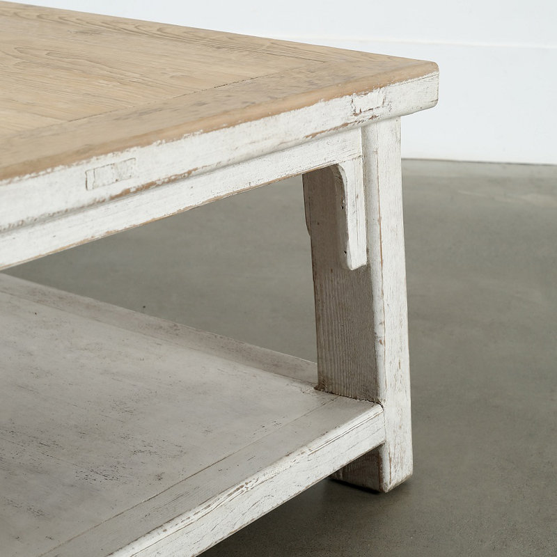 Amalfi Solid Wood Coffee Table, 18" H x 67" W x 43" D, Wood