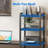 Amberann Adjustable L-Shaped Metal Base Computer Desk with Power Outlet