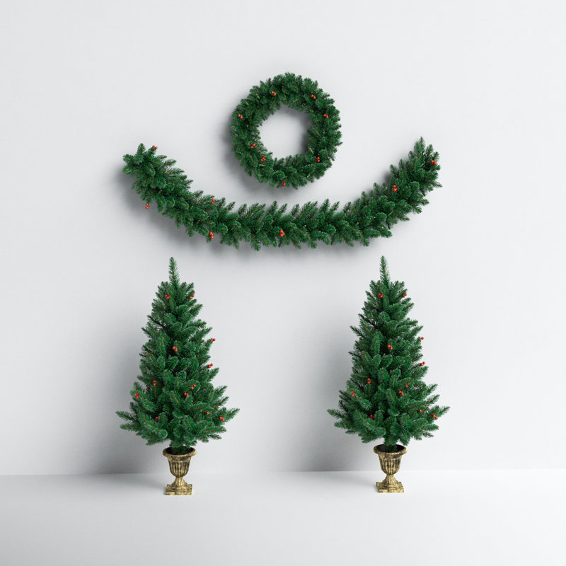 48' Lighted Pine Christmas Tree