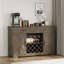 Armoire à café avec rangement et support à vin, porte-verre et 2 tiroirs, console buffet pour la salle à manger de la cuisine