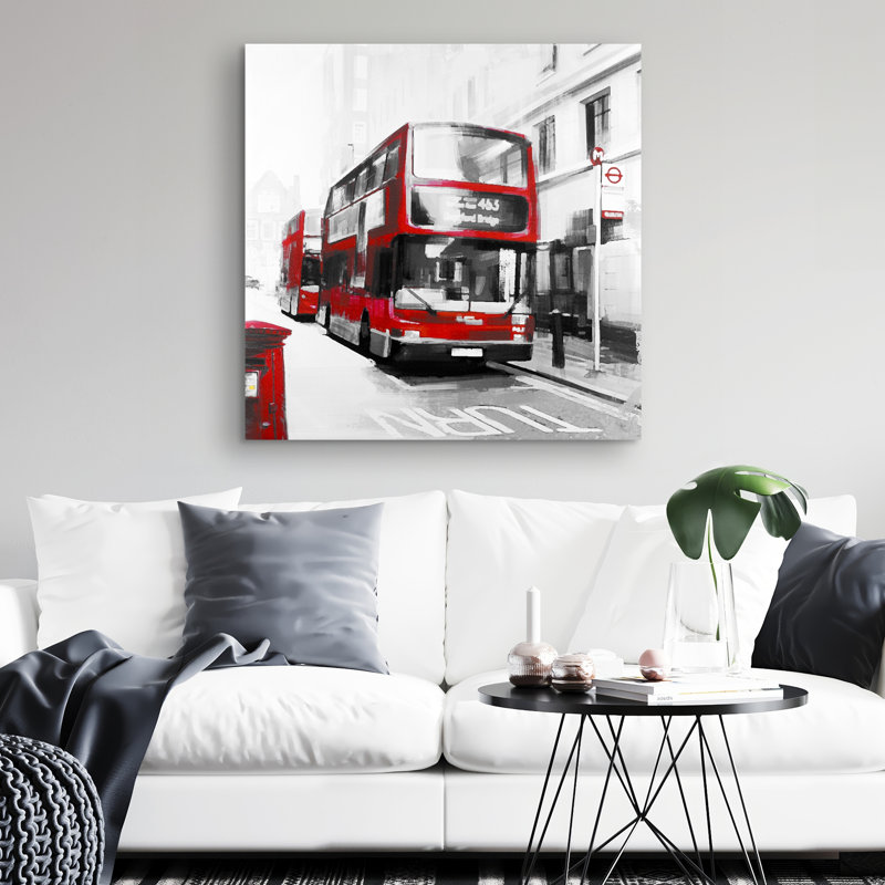 bus londoner - 32"x32" art on canvas