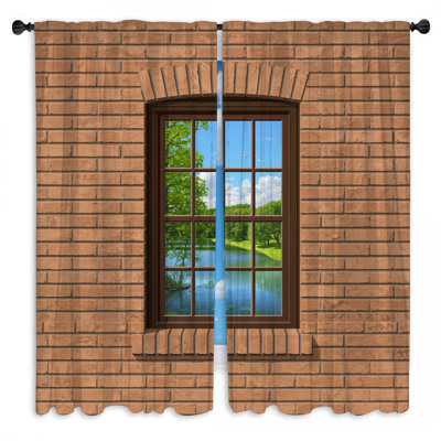 Rideaux de fenêtre Brick Wall
