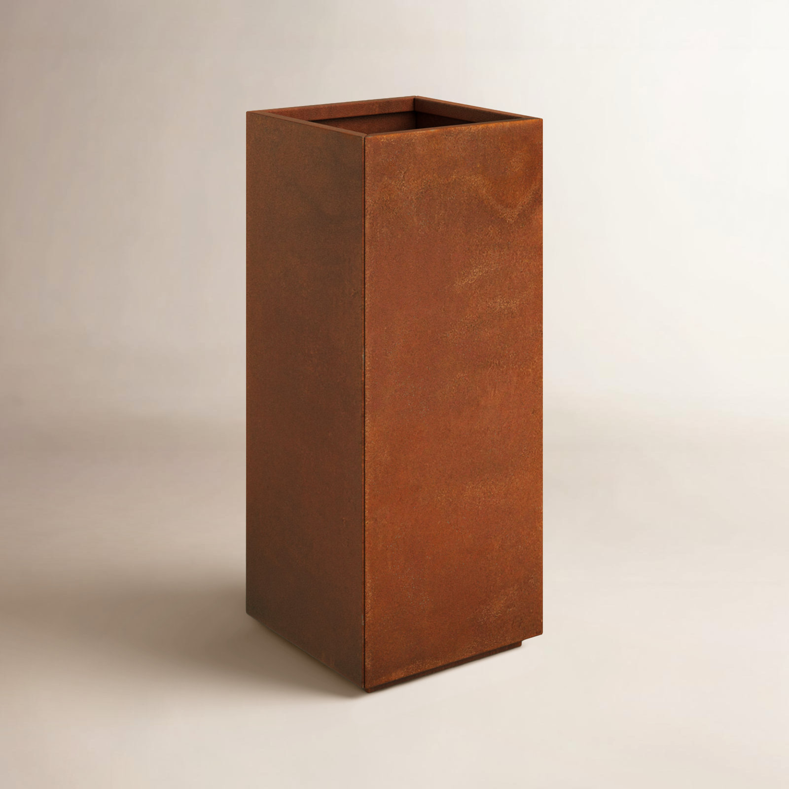 Corten Steel Series 17" Pot Planter, 40" H x 17" W x 17" D
