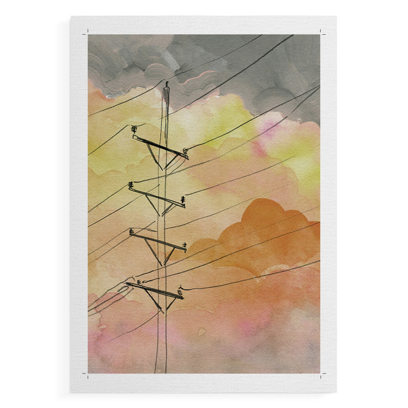Cloudy Communication I -Canvas Print Only - NOT FRAMED