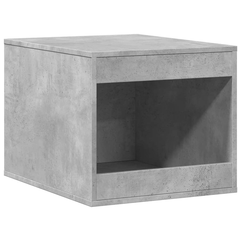 Engineered Wood Litter Box Enclosure, Concrete Grey