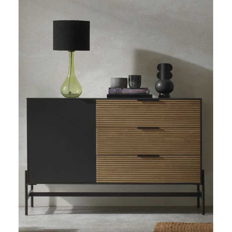 Krouse Glass Table Lamp, 53 H x 26 W x 26 D cm, Green, Black