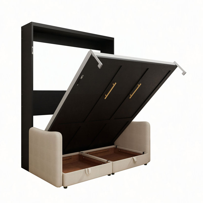 Lit mezzanine Industrial, Black/Beige