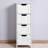 White Bathroom Cabinet With Spacious Drawers To Accommodate Your Needs Chic Storage Smooth Drawer Slides For Easy Access