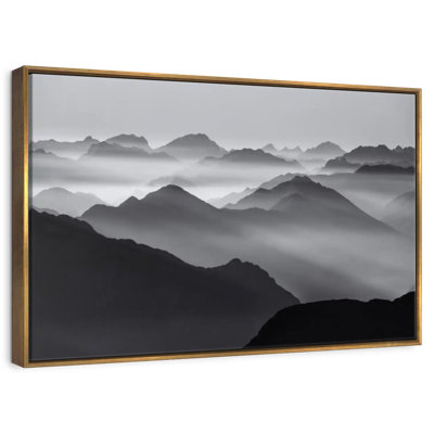 Andes Mountains In Mist