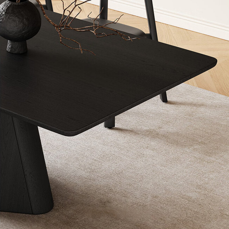 Table de salle à manger moderne moderne minimaliste noire