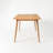 63" Solid Oak Wood Dining Table-1933005123