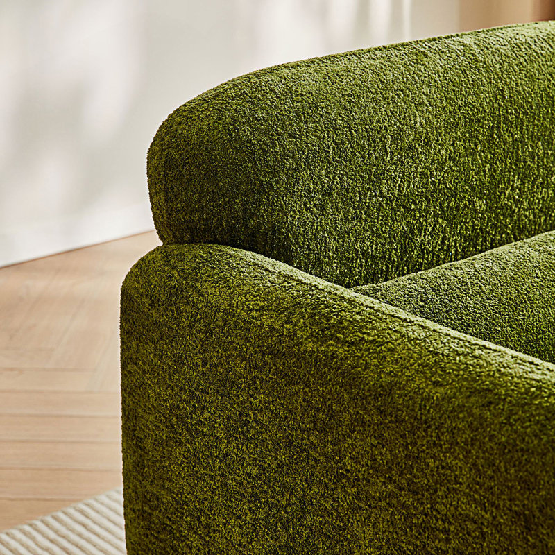Canapé simple moderne avec coussin de soutien, Vert