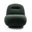 Fauteuil d'appoint de luxe, fauteuil en velours pour la réception, siège confortable avec support et revêtement respirant avec dossier pivotant moderne, espace de vie élégant, look élégant en bois d'eucalyptus-120912735-120912736