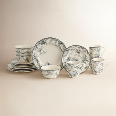 Adelaide Porcelain Dinnerware Set - Service for 4
