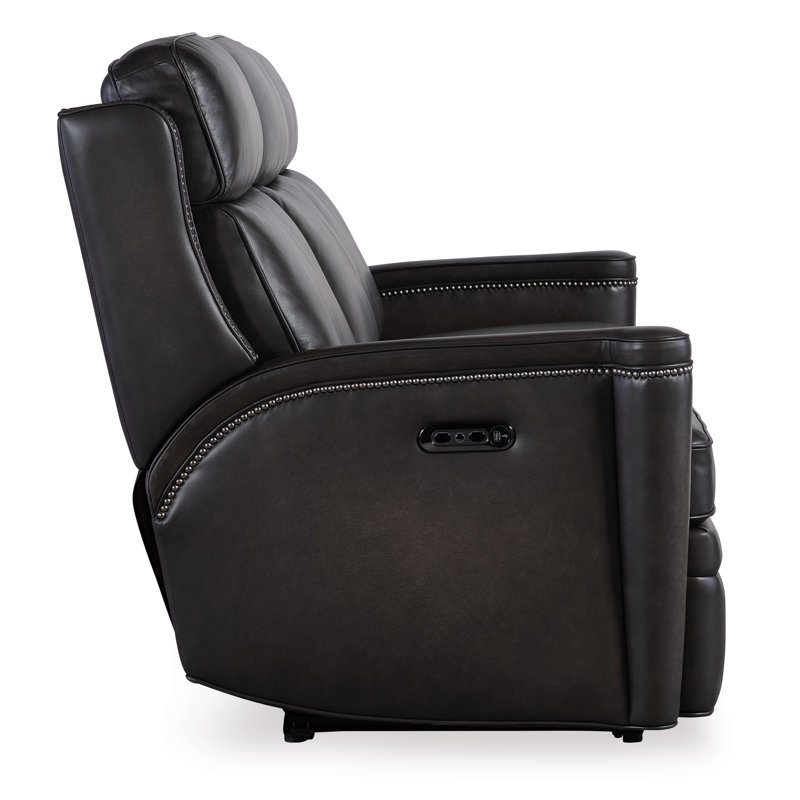 MS Leather Sofa, Gray