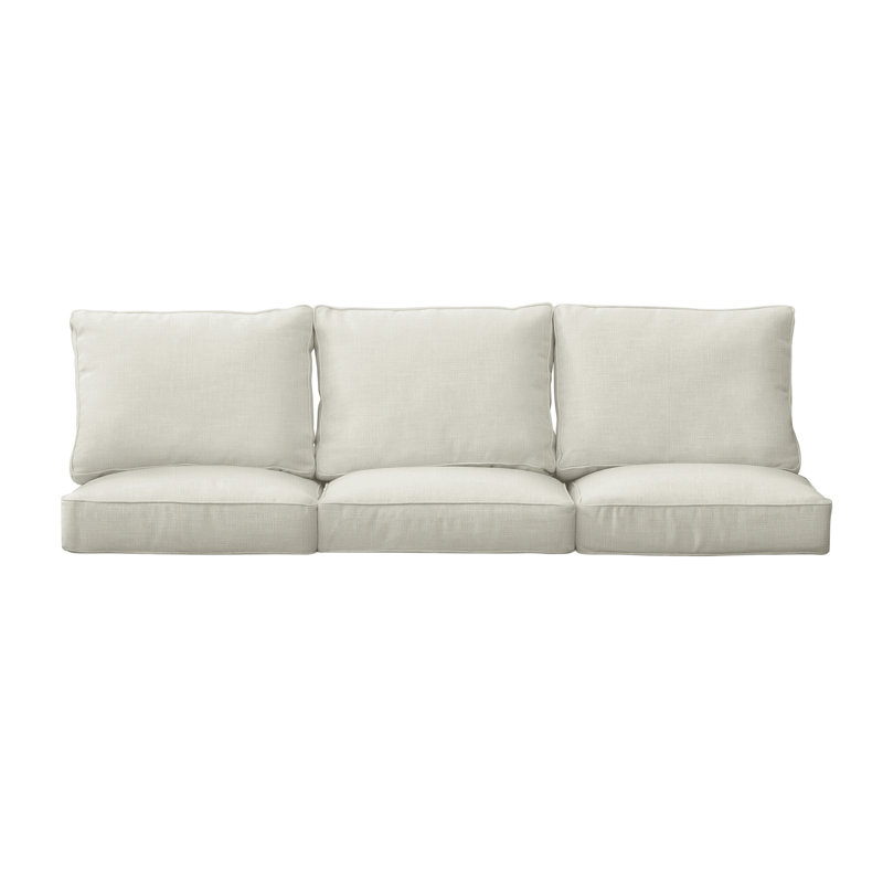 Ensemble de coussins d'extérieur, Richloom - Rave ivoire, L 25 po x P 25 po x H 5 po