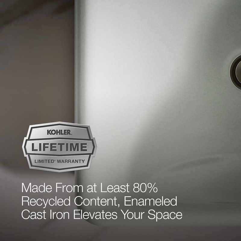 Iron Plains 6.3" Tall Metal Rectangular Bathroom Sink with Overflow, Sea Salt
