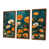 Toile avec cadre flottant brun