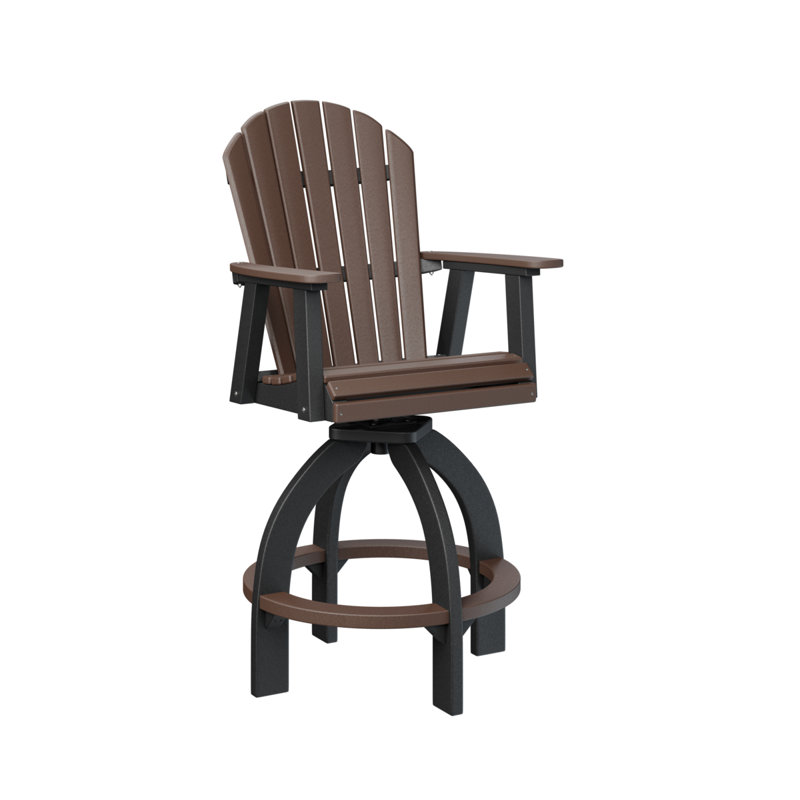 Très grand fauteuil pivotant 30 po Berlin, Chocolat / Brun, Noir