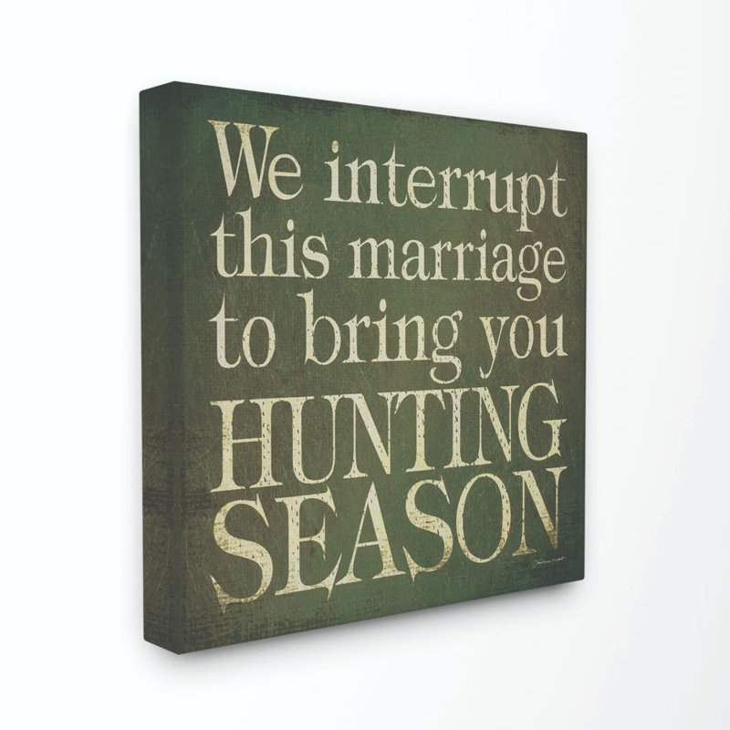 «Wedding Funny Word Country Home Design», impression sur toile, H 17 po x l 17 po x P 1,5 po, Toile tendue