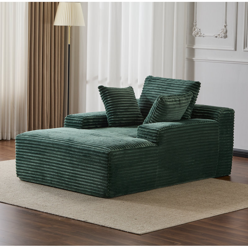 Méridienne surdimensionnée surdimensionnée Cozy Cloud Couch, Vert
