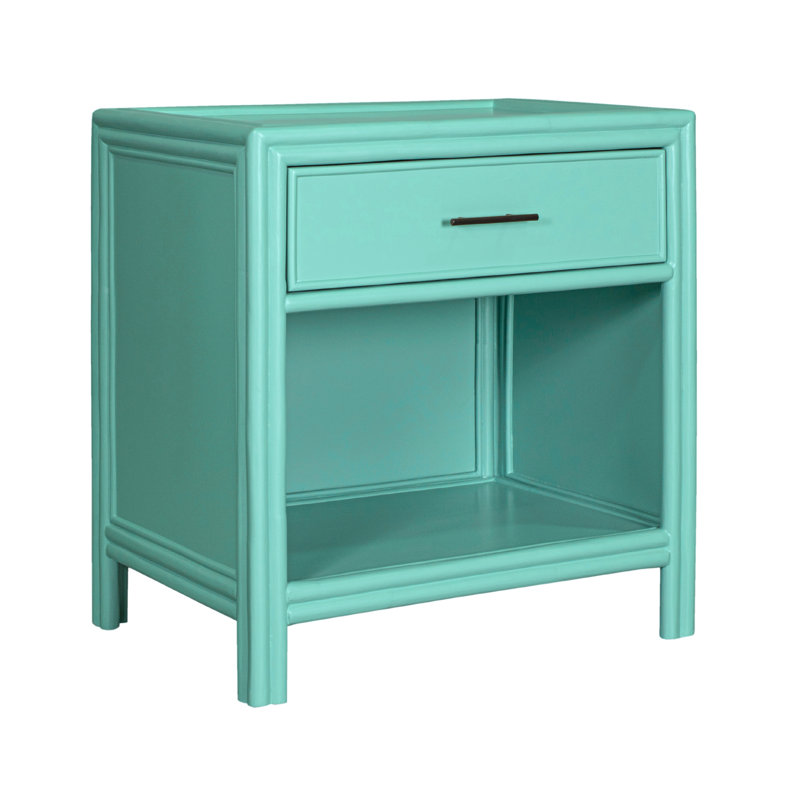 Clara Collection 1 - Drawer Nightstand, Turquoise