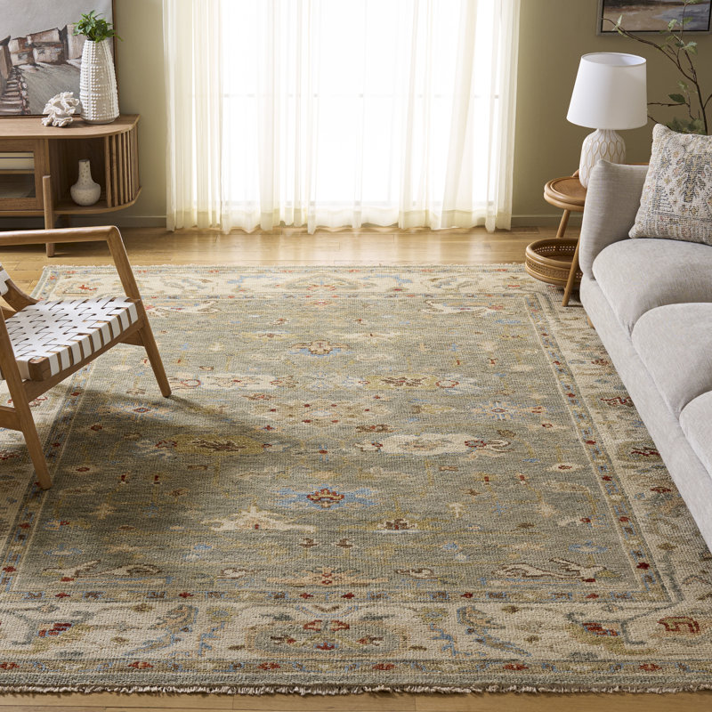 Samarkand 144 Area Rug In Grey / Ivory, Rectangle 2' x 3'