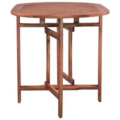 ShipstStour Oval Acacia Solid Wood Outdoor Dining Table - 120 cm W 70 cm D