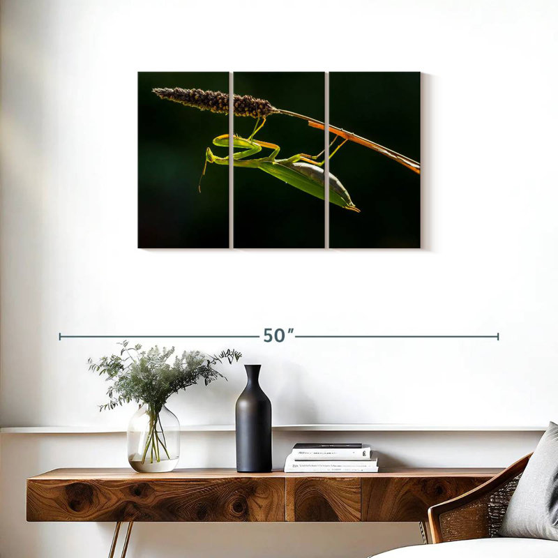 Hanging Praying Mantis, 20" H x 33" W