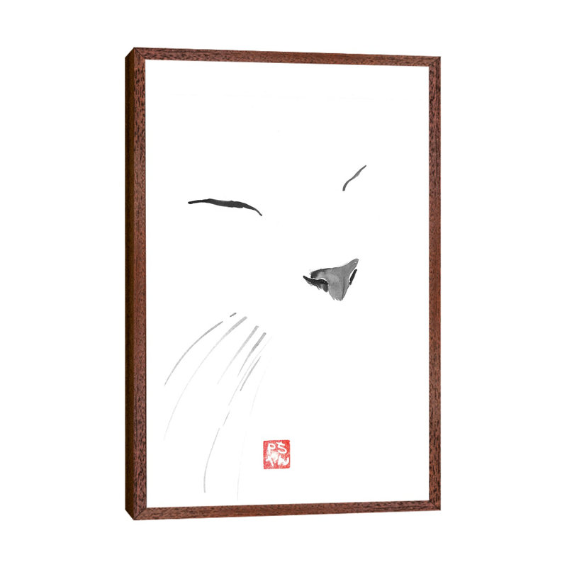 Blanc by Péchane - Print on Canvas, Classic Brown Wood Framed, 152.5 cm H x 101.5 cm W