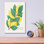 Art mural épique «Lemon Branch» par Elizabeth Caldwell, 12 po x 16 po