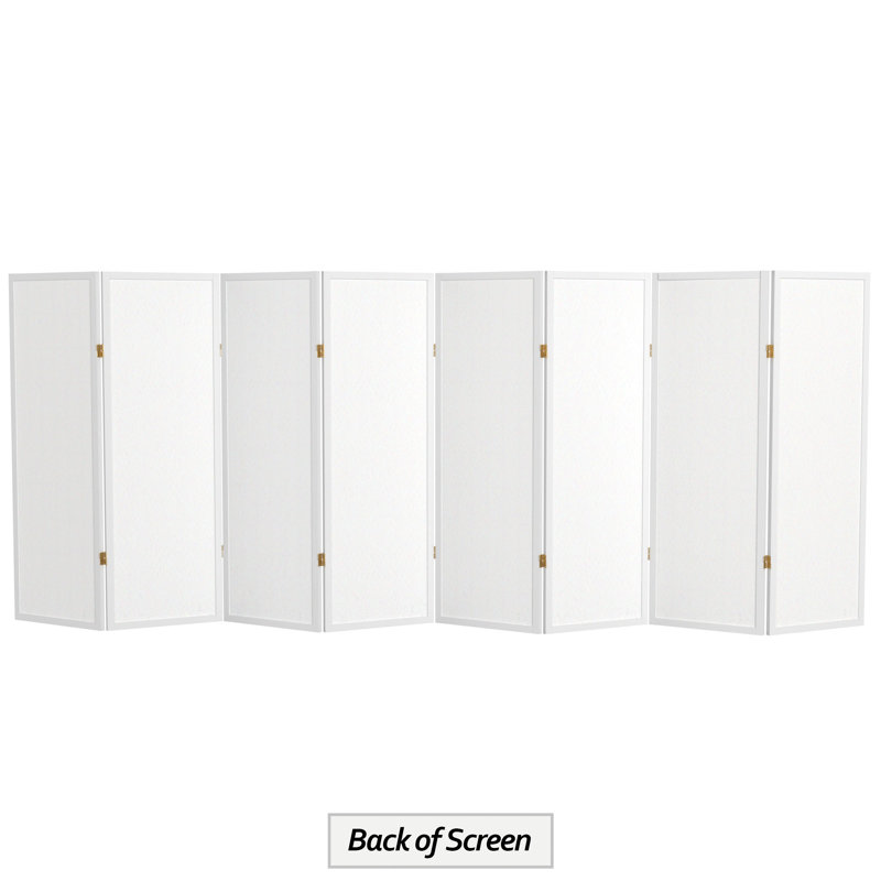 Écran court Shoji 50,75 "Alex, Blanc, 8 panneaux