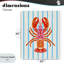 Homard boho vif sur toile rayée, design par Indira Prieto | IndySign-2080749196