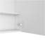 Armoire à double porte 23 "Medecine, quatre tablettes intérieures, blanc-728415392