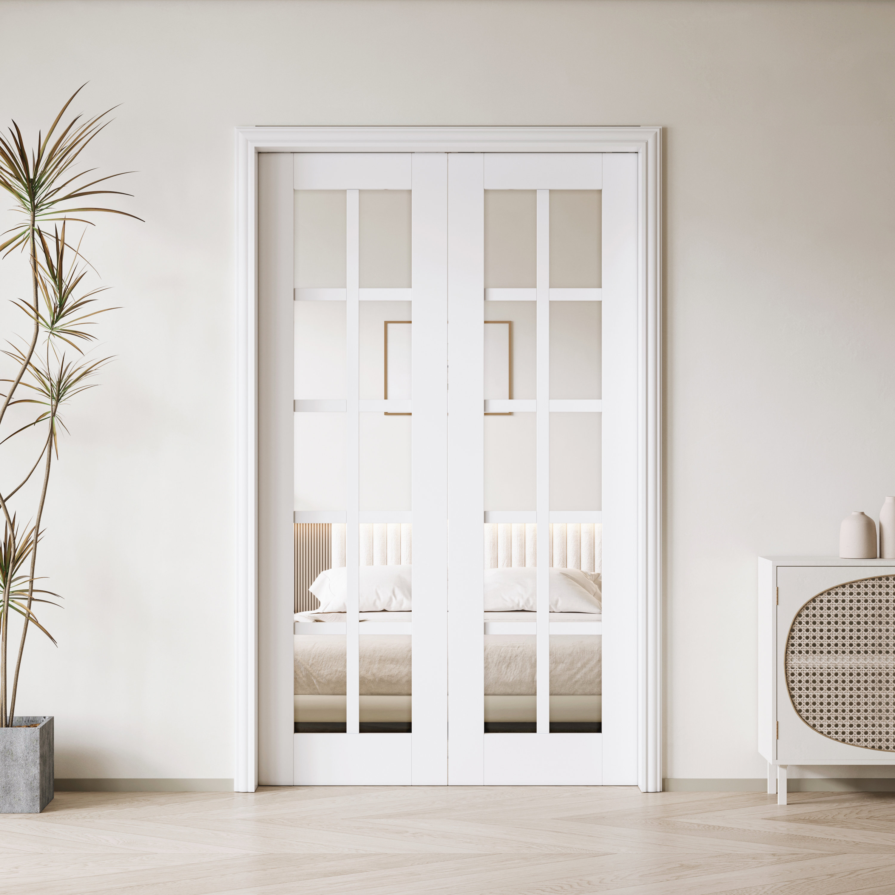 ARK DESIGN Interior Pocket Door 10-Lite Clear Glass Sliding Pocket Door  Primed White Sliding Door With Hardware Kit Set \u0026 Reviews | Wayfair, image size:3000x3000