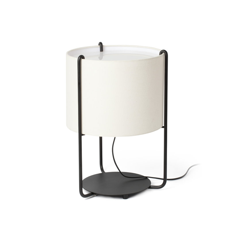 Drum Table Lamp, Beige
