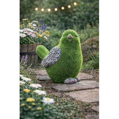 Sculpture oiseau vert