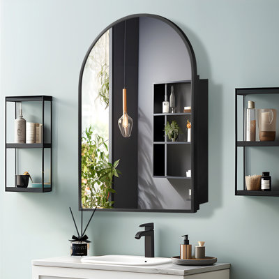 Elmira 24''W 36'' H Recessed & Surface Medicine Cabinet Mirror (Set of 2)
