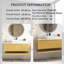 Meuble-lavabo mural simple 48 po avec comptoir