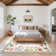 Farmhouse Floral Machine Washable Rug with Non Slip TPR Backing, Soft Non Shedding Scalloped Carpet, Low Pile Thin Floor Mats